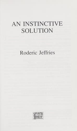 Cover of An instinctive solution by Roderic Jeffries