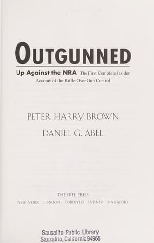 Cover of Outgunned by Peter H. Brown