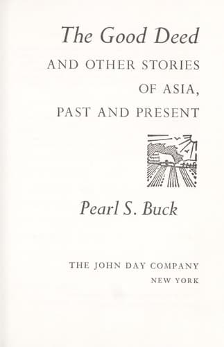 Cover of The good deed by Pearl S. Buck