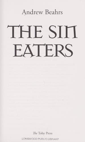Cover of The sin eaters by Andrew Beahrs