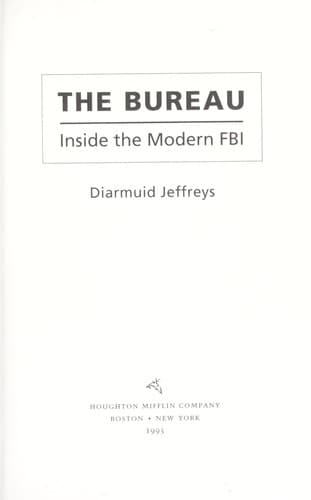 Cover of Inside the Modern FBI by Diarmuid Jeffreys