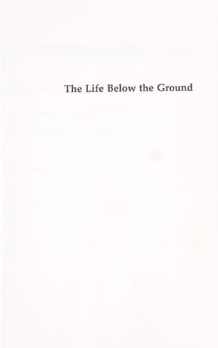 Cover of The life below the ground by Wendy Lesser