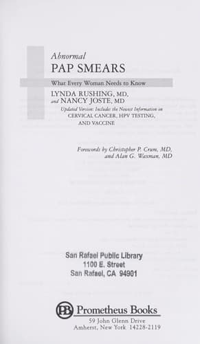 Cover of Abnormal pap smears by Lynda Rushing