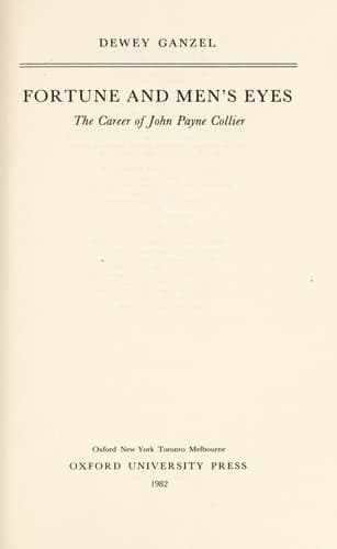 Cover of Fortune and men's eyes by Dewey Ganzel