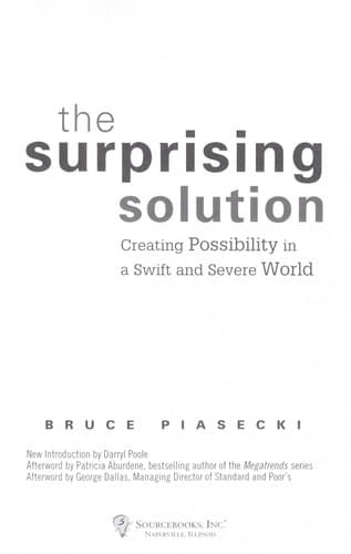 Cover of The surprising solution by Bruce Piasecki