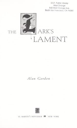 Cover of The lark's lament by Gordon, Alan