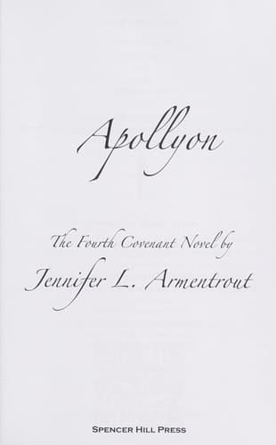 Cover of Apollyon by Jennifer L. Armentrout