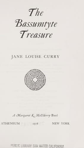 Cover of The Bassumtyte treasure by Jane Louise Curry