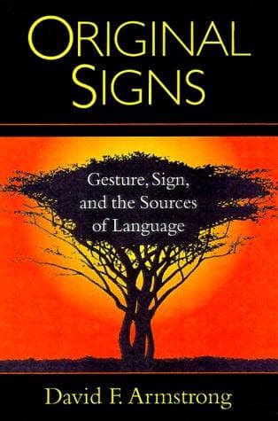 Cover of Original signs by David F. Armstrong