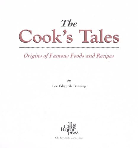 Cover of The cook's tales by Lee Edwards Benning
