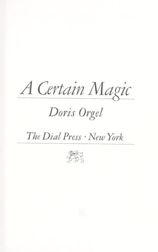 Cover of A certain magic by Doris Orgel