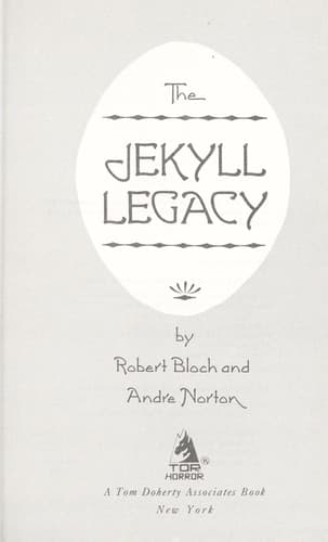 Cover of The Jekyll legacy by Robert Bloch