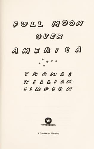 Cover of Full moon over America by Thomas William Simpson