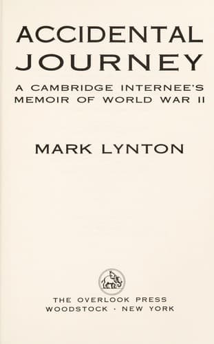 Cover of Accidental journey by Mark Lynton