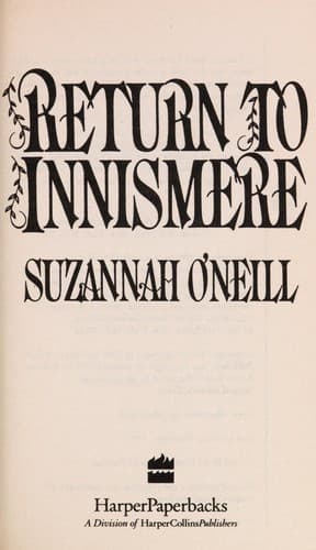 Cover of Return to Innismere by Suzannah O'Neill