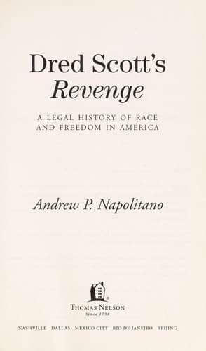 Cover of Dred Scott's revenge by Andrew P. Napolitano