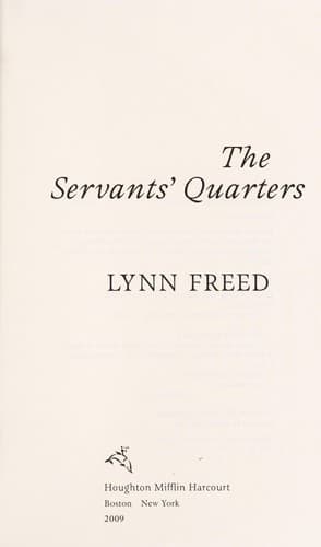 Cover of The Servants' Quarters by Lynn Freed