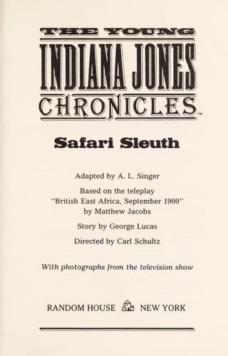 Cover of Safari sleuth by Peter Lerangis