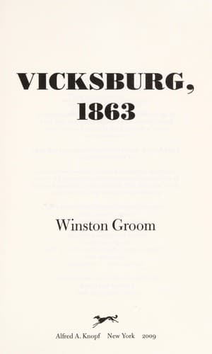 Cover of Vicksburg, 1863 by Winston Groom