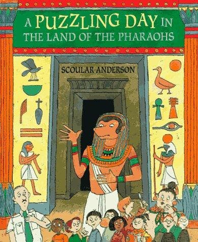 Cover of A puzzling day in the land of the Pharaohs by Scoular Anderson