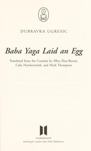 Cover of Baga Jaga je snijela jaje by Dubravka Ugrešić