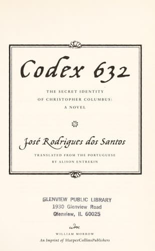 Cover of Codex 632 by José Rodrigues dos Santos