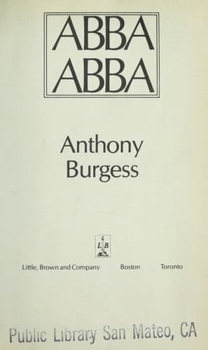 Cover of Abba Abba by Anthony Burgess