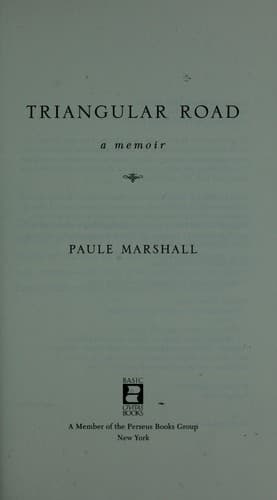 Cover of Triangular road by Paule Marshall