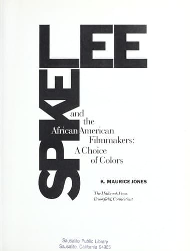 Cover of Spike Lee and the African American filmmakers by K. Maurice Jones