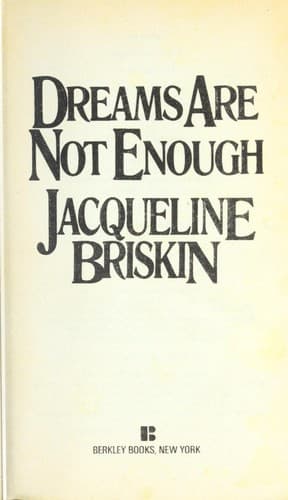 Cover of Drams are not enough by Jacqueline Briskin