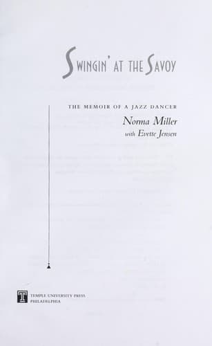 Cover of Swingin' at the Savoy by Norma Miller
