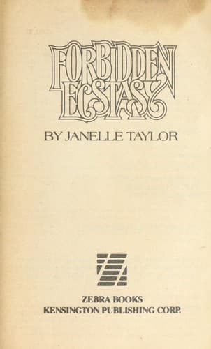 Cover of Forbidden Ecstasy by Janelle Taylor