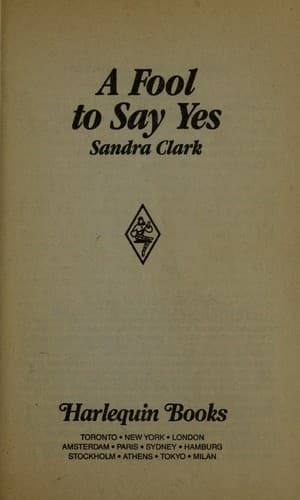 Cover of A Fool To Say Yes by Sally Heywood