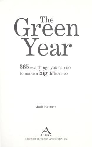 Cover of The green year by Jodi Helmer