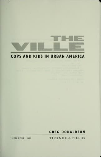 Cover of The Ville by Greg Donaldson