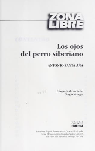 Cover of Los ojos del perro siberiano by Antonio Santa Ana