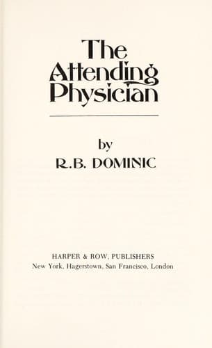 Cover of The attending physician by Emma Lathen