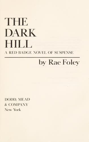 Cover of The Dark Hill by Elinore Denniston