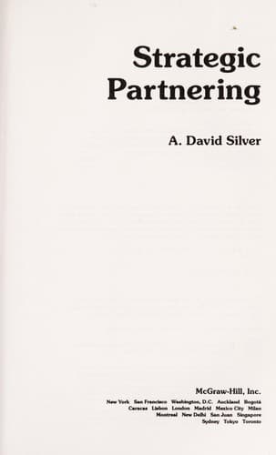 Cover of Strategic partnering by A. David Silver