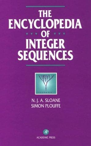 Cover of The encyclopedia of integer sequences by Neil J. A. Sloane