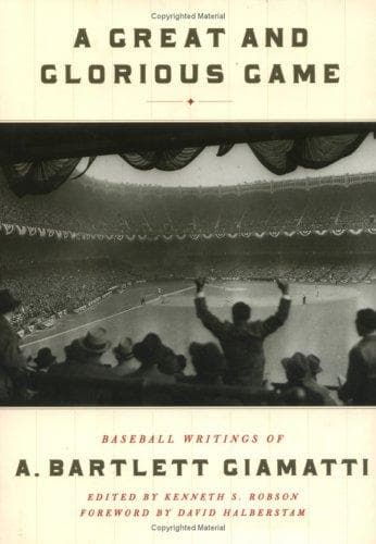 Cover of A great and glorious game by A. Bartlett Giamatti