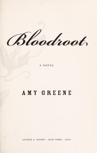 Cover of Bloodroot by Amy Greene