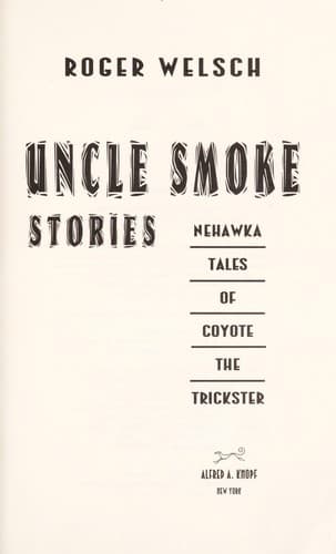 Cover of Uncle Smoke stories by Roger L. Welsch