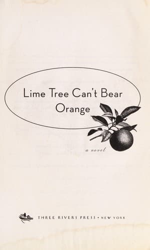 Cover of Lime tree can't bear orange by Amanda Smyth