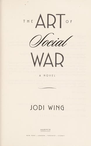 Cover of The art of social war by Jodi Wing