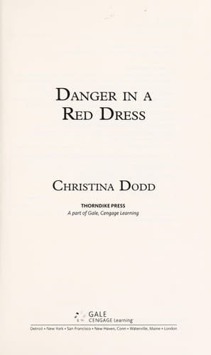 Cover of Danger in a red dress by Christina Dodd