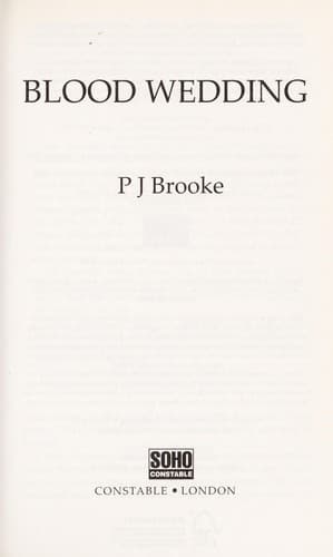 Cover of Blood wedding by P. J. Brooke