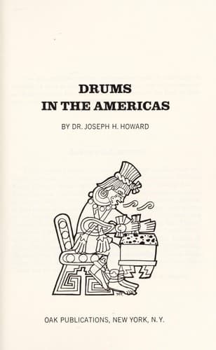 Cover of Drums in the Americas by Joseph H. Howard