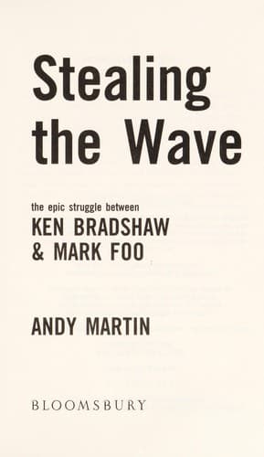 Cover of Stealing the wave by Martin, Andrew