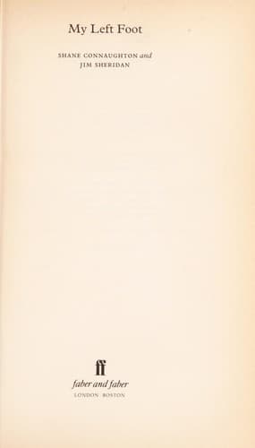 Cover of My left foot by Shane Connaughton